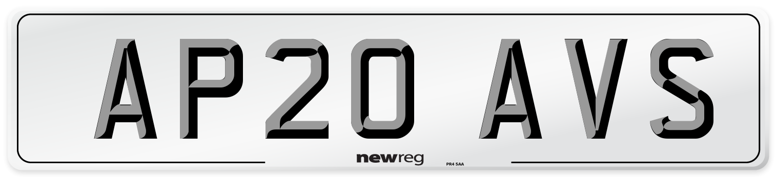 AP20 AVS Number Plate from New Reg